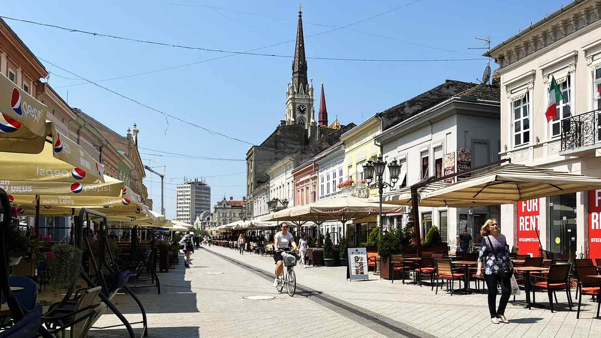 The old town’s café streets