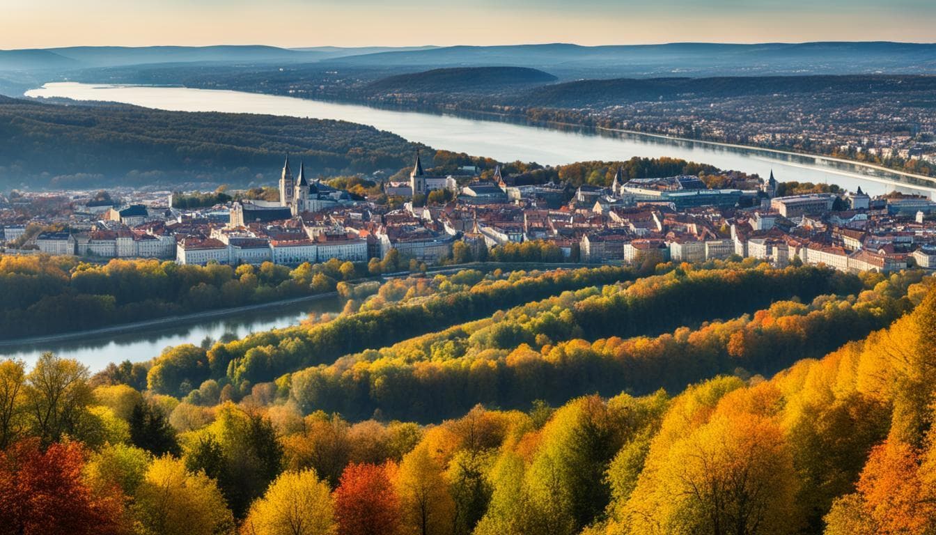 Autumn over the Danube